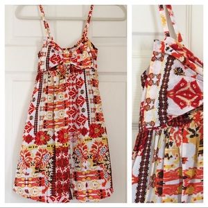 American Rag EUC Ikat Print Cotton Sundress XS